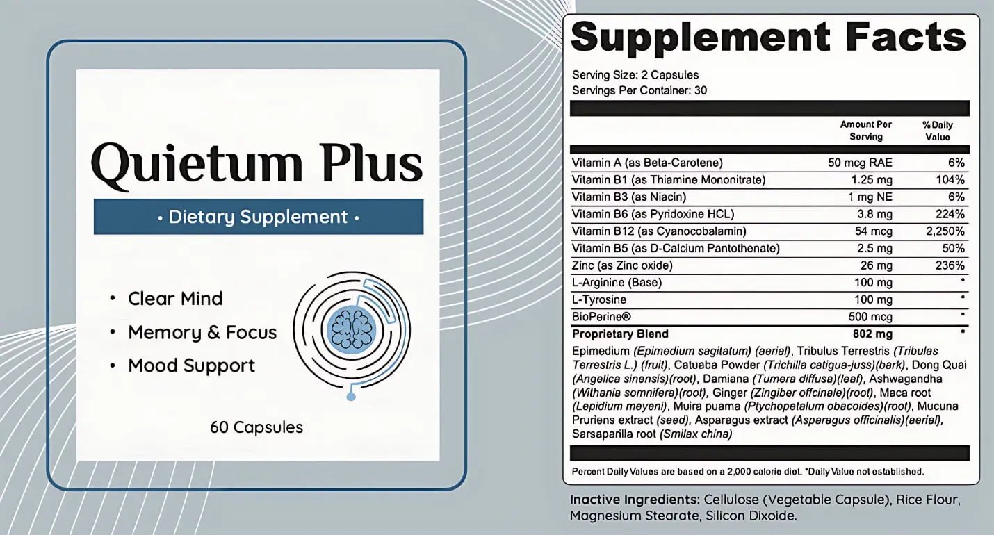 Quietum Plus Ingredients